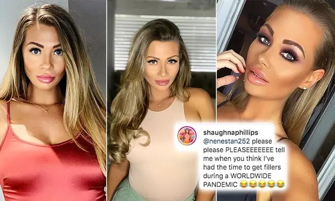 Shaughna Phillips denied getting new 'fillers' in quarantine after a troll called her out in an Instagram post