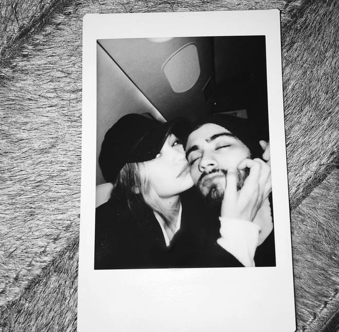 Zayn Malik posted this picture with Gigi Hadid in December 2015