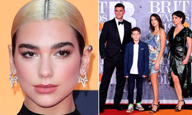 Dua Lipa's family have attended events such as The BRITs with her.