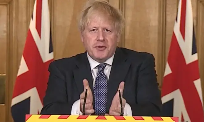 Boris Johnson made the comments at the Downing Street conference.