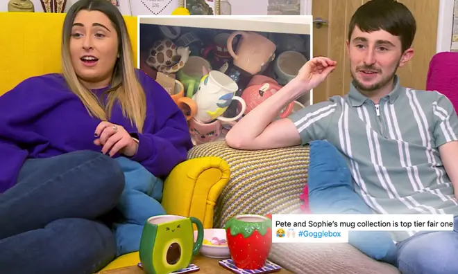 Pete and Sophie's mug collection has Gogglebox viewers envious