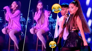 Ariana Grande Re-starts Song At Fans Request