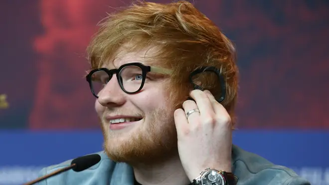Ed Sheeran flashes wedding ring during interview