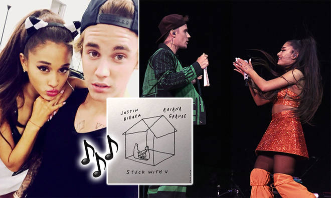 Ariana Grande Justin Bieber S First Collab Stuck With U Is