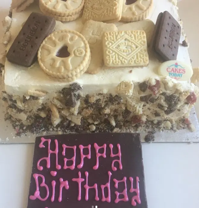 Capital Breakfast's Roman Kemp sent Kate Garraway a birthday cake