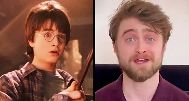 Daniel Radcliffe reading Harry Potter and the Philosopher's Stone