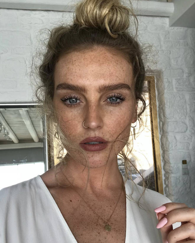 Perrie Edwards often flaunts a natural look on Instagram