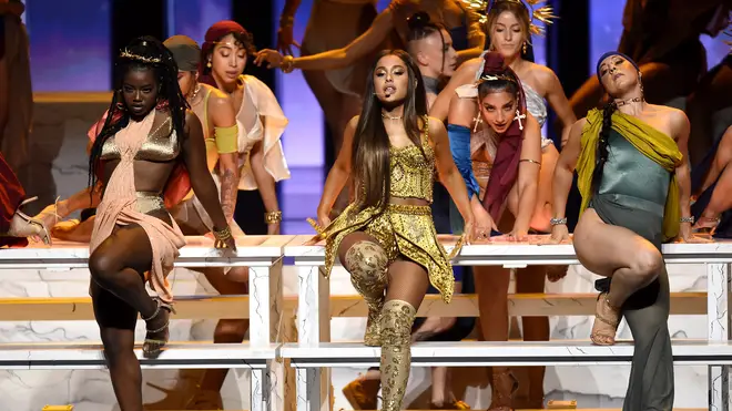 Ariana Grande performs at Video Music Awards 2018
