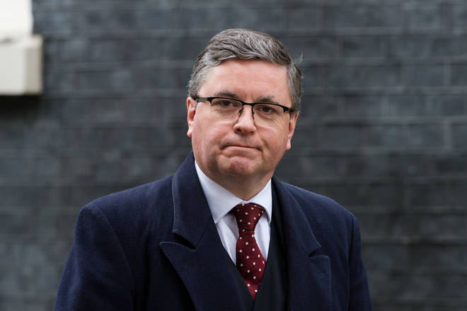 Robert Buckland arrives at a Cabinet Meeting at Downing Street in London