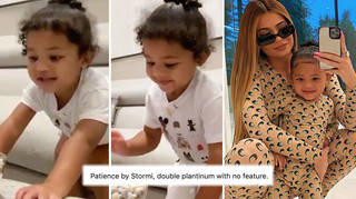 Stormi breaks the internet with adorable fruit snack challenge