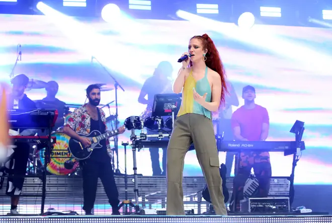 Jess Glynne performed 'Don't Be So Hard On Yourself' as part of her huge performance