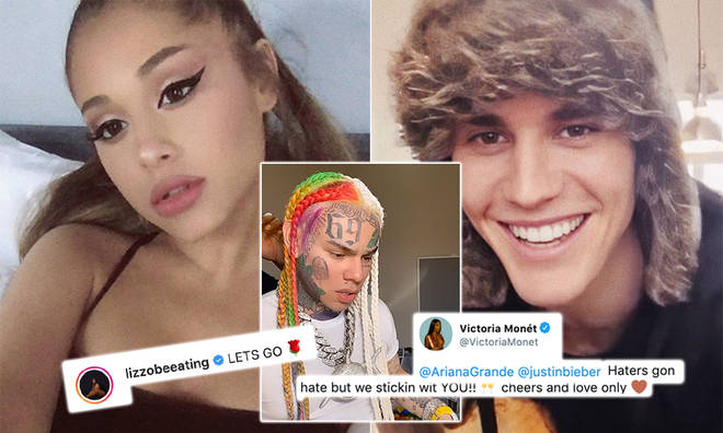 Friends of Ariana Grande and Justin Bieber have thrown support behind the stars