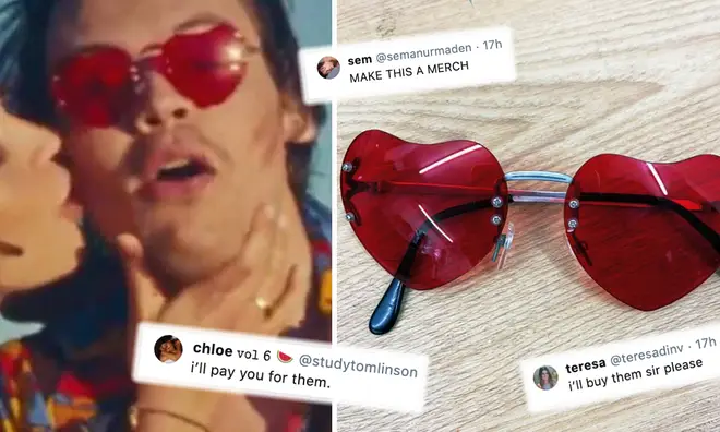 Harry Styles's 'Watermelon Sugar' sunglasses are causing a stir on Twitter