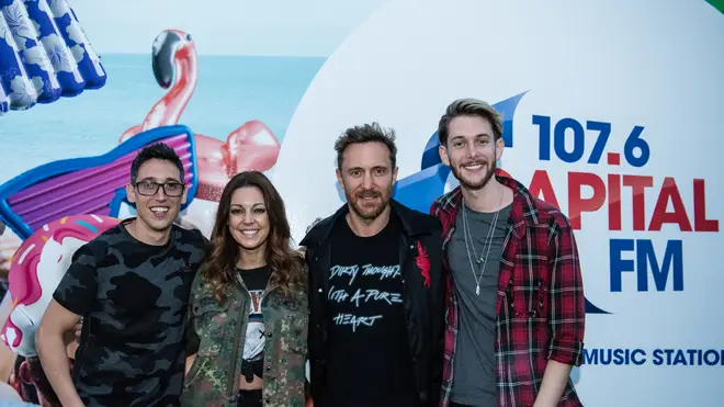David Guetta with Adam, Gemma & Dylan at Fusion Festival 2018