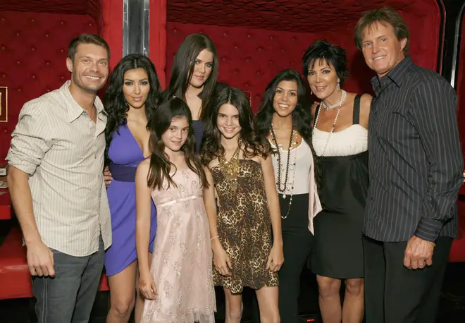 The whole Kardashian family at the Keeping Up With The Kardashians Viewing Party in 2007