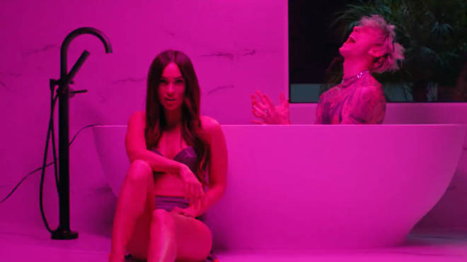 Megan Fox gets intimate with Machine Gun Kelly in music video