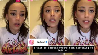 Doja Cat was hit with 'racism' claims and took to Instagram live to apologise