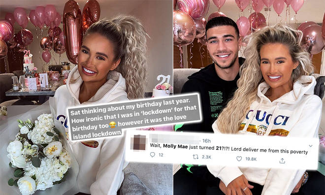 Love Island's Molly-Mae Hague enjoyed an intimate 21st birthday with Tommy Fury