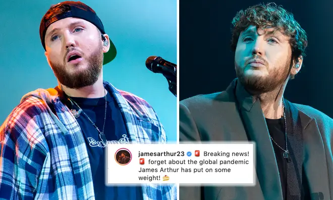 James Arthur calls out headline claiming he's gained weight in lockdown