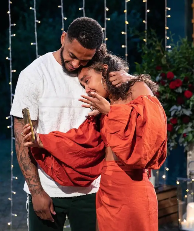 Leigh-Anne Pinnock was left emotional by Andre's romantic proposal