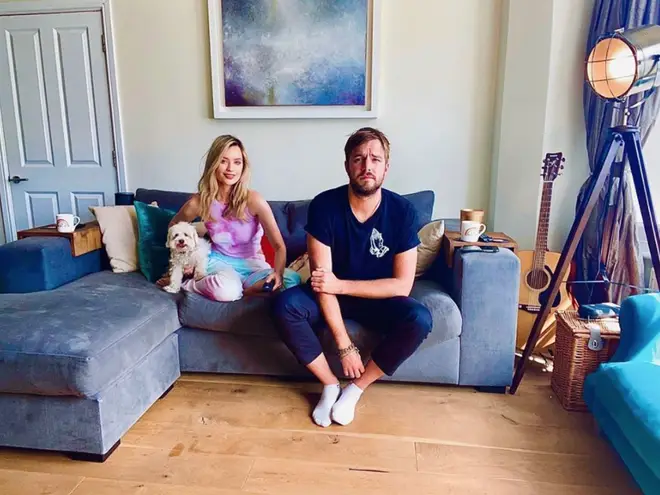 Laura Whitmore and boyfriend Iain Stirling are on Celebrity Gogglebox 2020