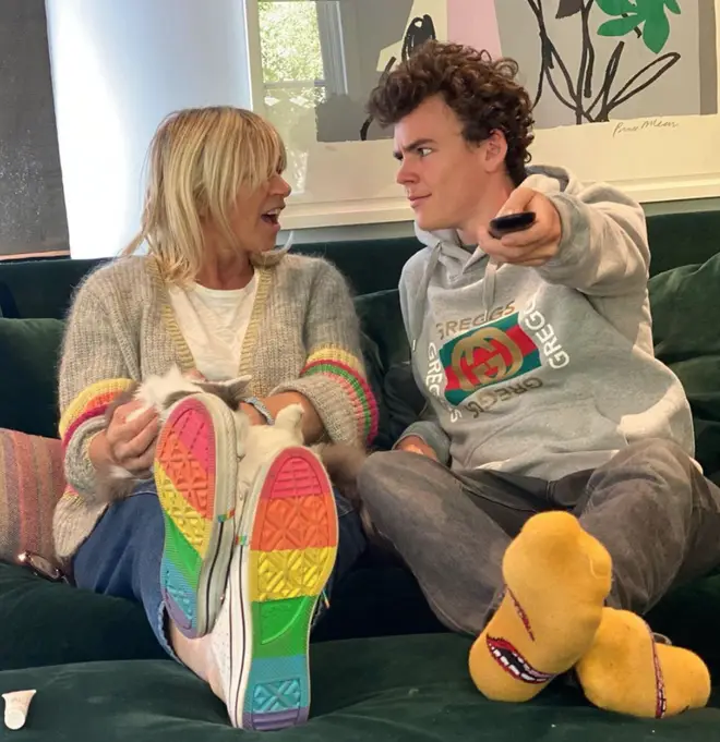 Woody Cook and his mum Zoe Ball are taking part in Celebrity Gogglebox 2020