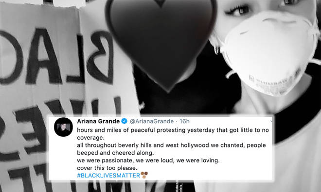 Ariana Grande protests in solidarity with Black Lives Matter and supports black owned businesses