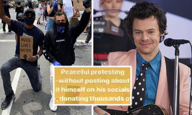 Harry Styles protests for Black Lives Matter in LA