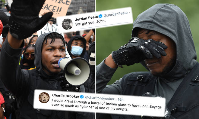 John Boyega backed by Hollywood's biggest directors after rousing Black Lives Matter speech