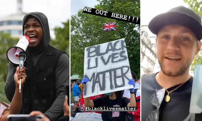 John Boyega and many other celebs protested in the UK