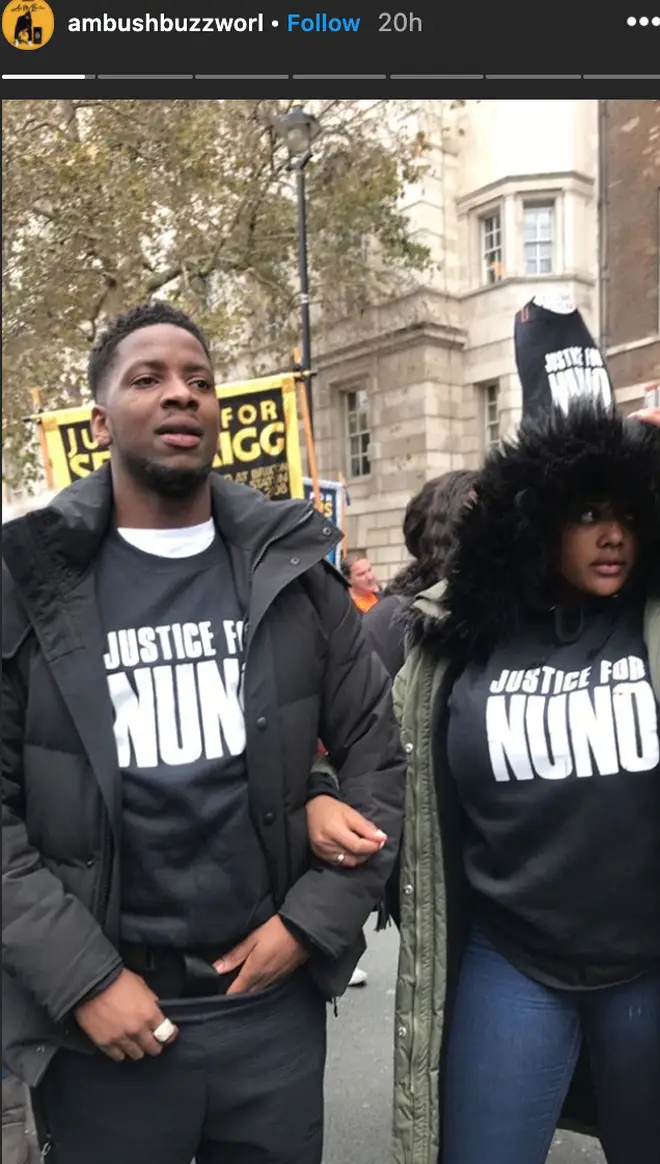 Rapper Ambush called for Justice for Nuno at the UK BLM protests
