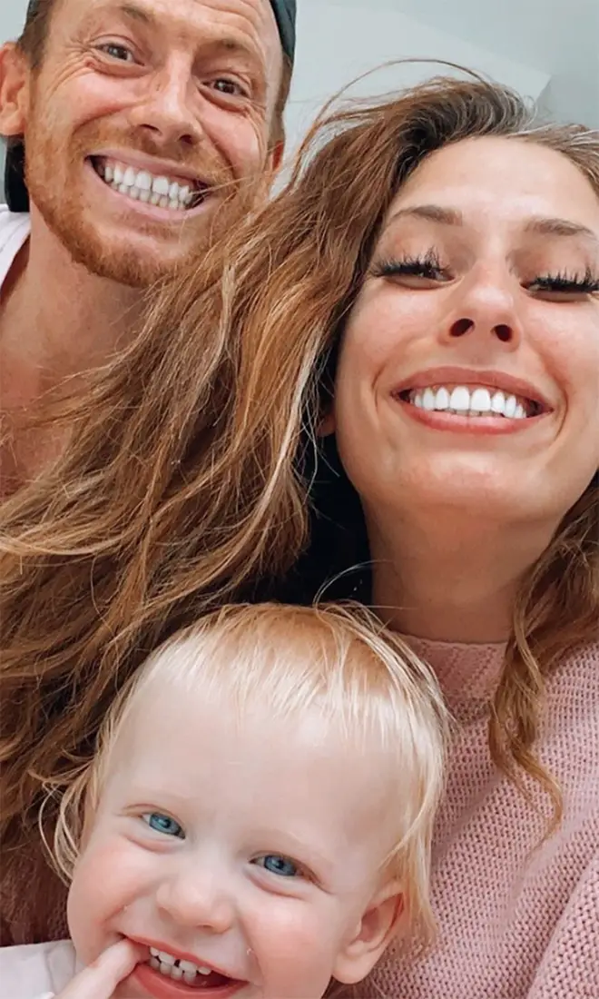 Stacey Solomon has baby Rex with boyfriend Joe Swash