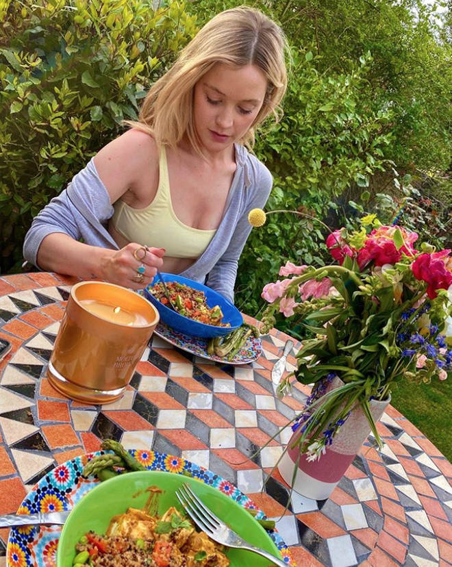 Laura Whitmore and Iain Stirling are very proud of their gorgeous garden