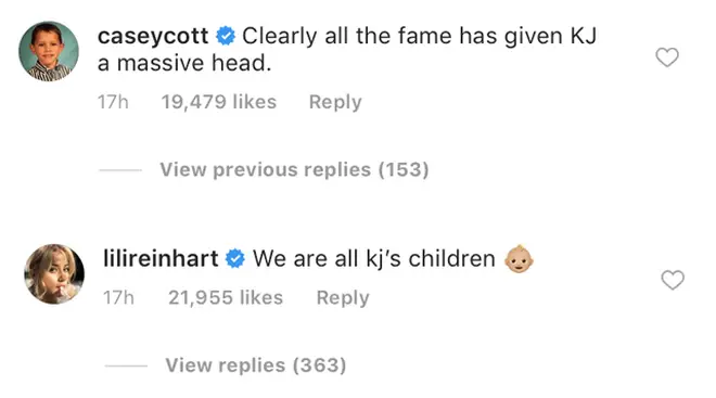 Casey Cott Lili Reinhart Instagram Comments