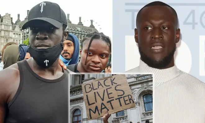 Stormzy joins London's Black Lives Matter protests