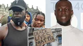 Stormzy joins London's Black Lives Matter protests