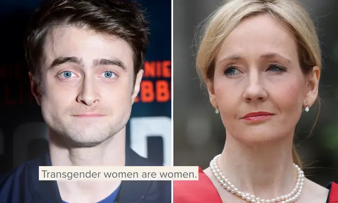 Daniel Radcliffe has spoken out against JK Rowling's comments.