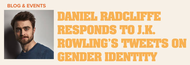 Daniel Radcliffe responded to the comments through The Trevor Project.