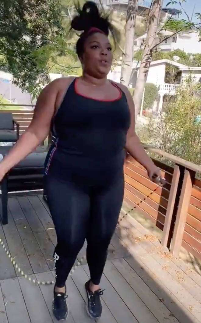 Lizzo filled the TikTok with clips of her working out