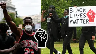 The BLM power fist has been used for years as a sign for liberation