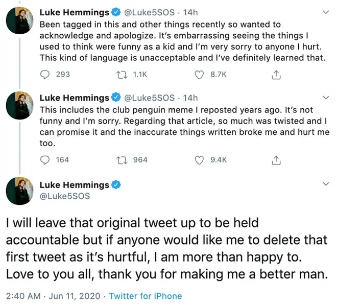 Luke Hemmings' Tweets