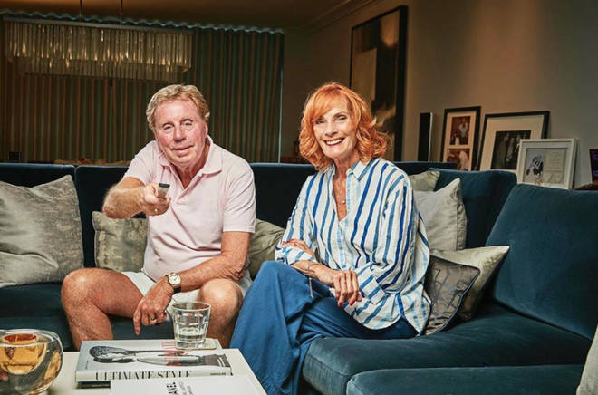 Harry Redknapp and wife Sandra have a lavish living room
