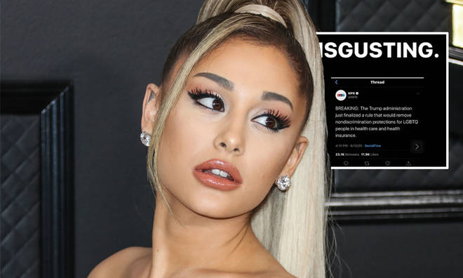 Ariana Grande branded Trump's administration 'disgusting'