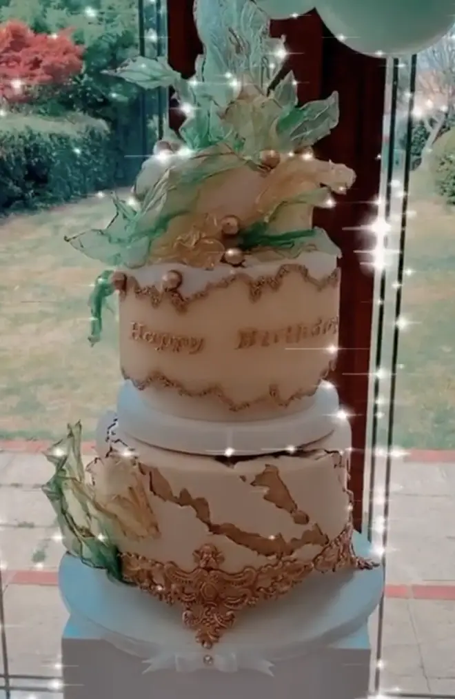 Jesy Nelson had a custom-made cake