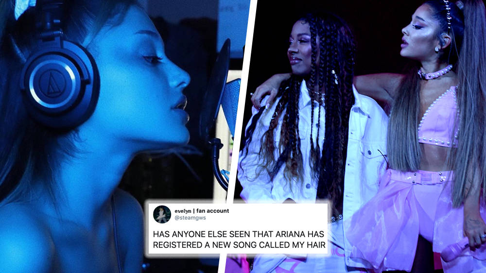 Ariana Grande Registers New Song My Hair With Victoria Monet