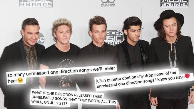 One Direction are thought to have a catalogue of unreleased songs