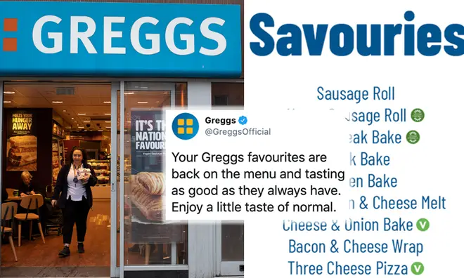 Greggs menu as it re-opens 800 branches includes sausage rolls and steak bakes