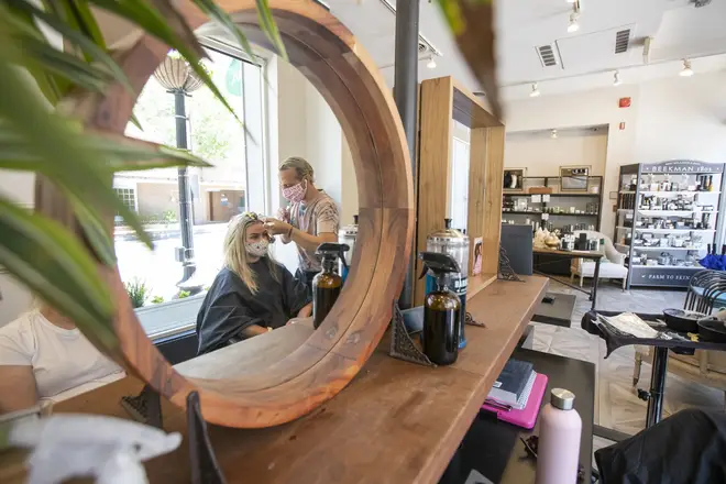 Hair salons were forced to close their doors back in March.