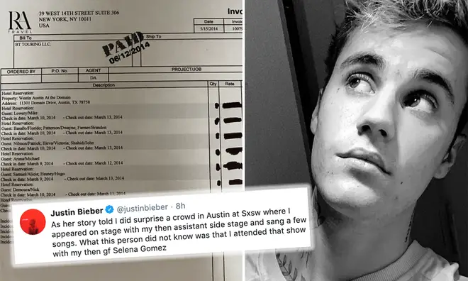 Justin Bieber has shared receipts on Twitter