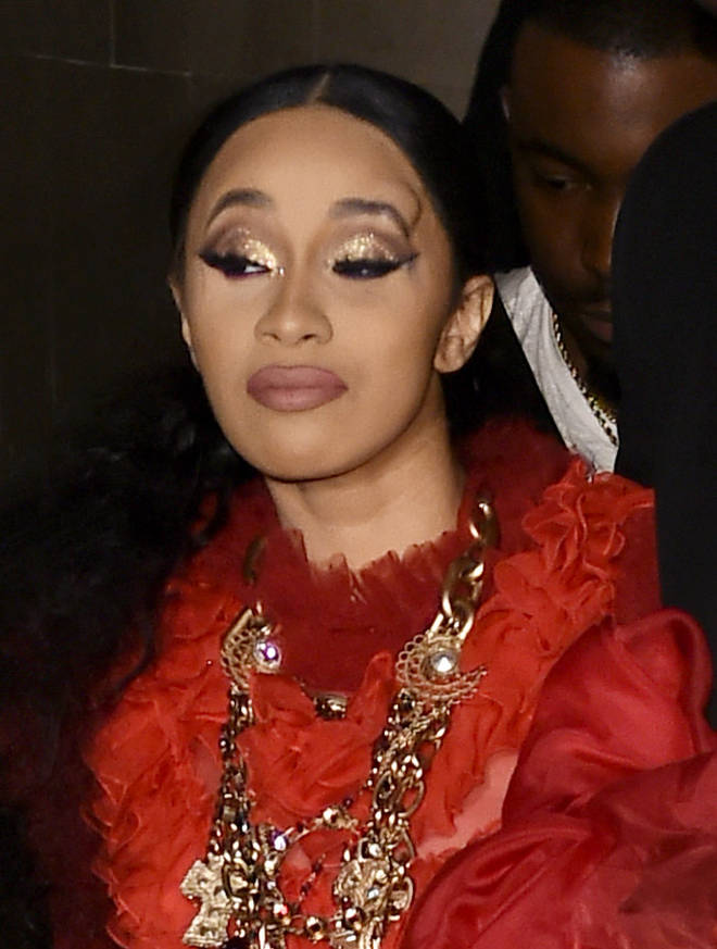 Cardi B Escorted From NYFW Party With Lump On Her Head